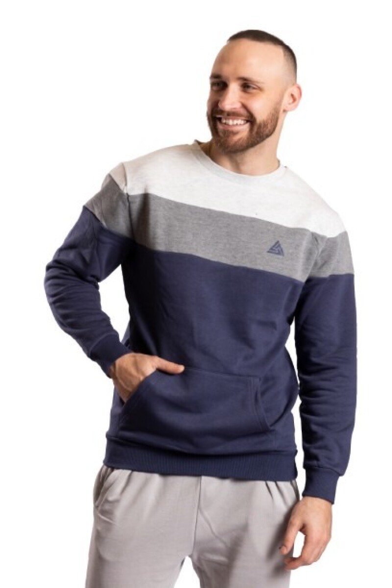 LENERGY CANGURO FELPA - NAVY/GREY 