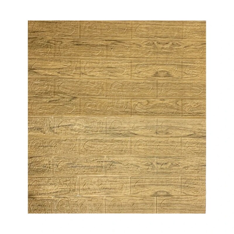 Placa Autoadhesiva Revestimiento Pared pack 10 Un Madera Marrón