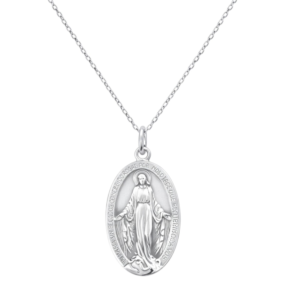 Dije virgen milagrosa- Plata 925 - sin piedra- CP4830 - conpiedra 