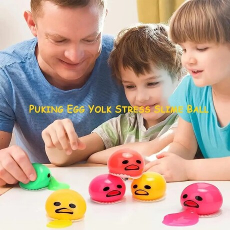 Juguete Anti Estrés en Forma de Huevo Que Vomita Slime 001