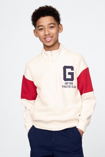 Buzo Medio Cierre Niño New Off White