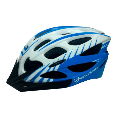 Casco De Bicicleta ROCKBROS Helmet Con Visera - Blue White Casco De Bicicleta ROCKBROS Helmet Con Visera - Blue White