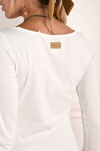 Remera Algodon Elastano Blanco