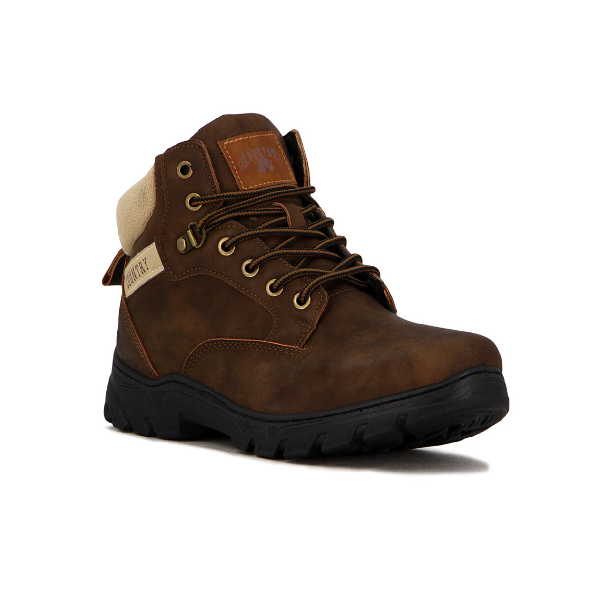 Country Bota De Dama Acordonada - Marron 