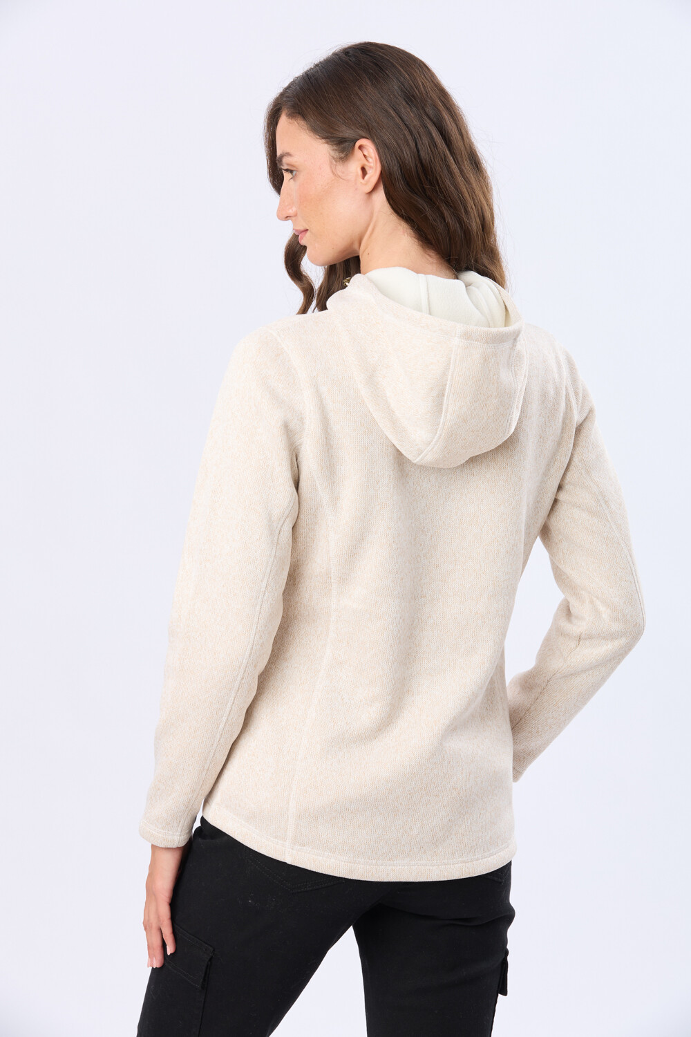 CAMPERA DE FELPA ESPECIAL Crudo