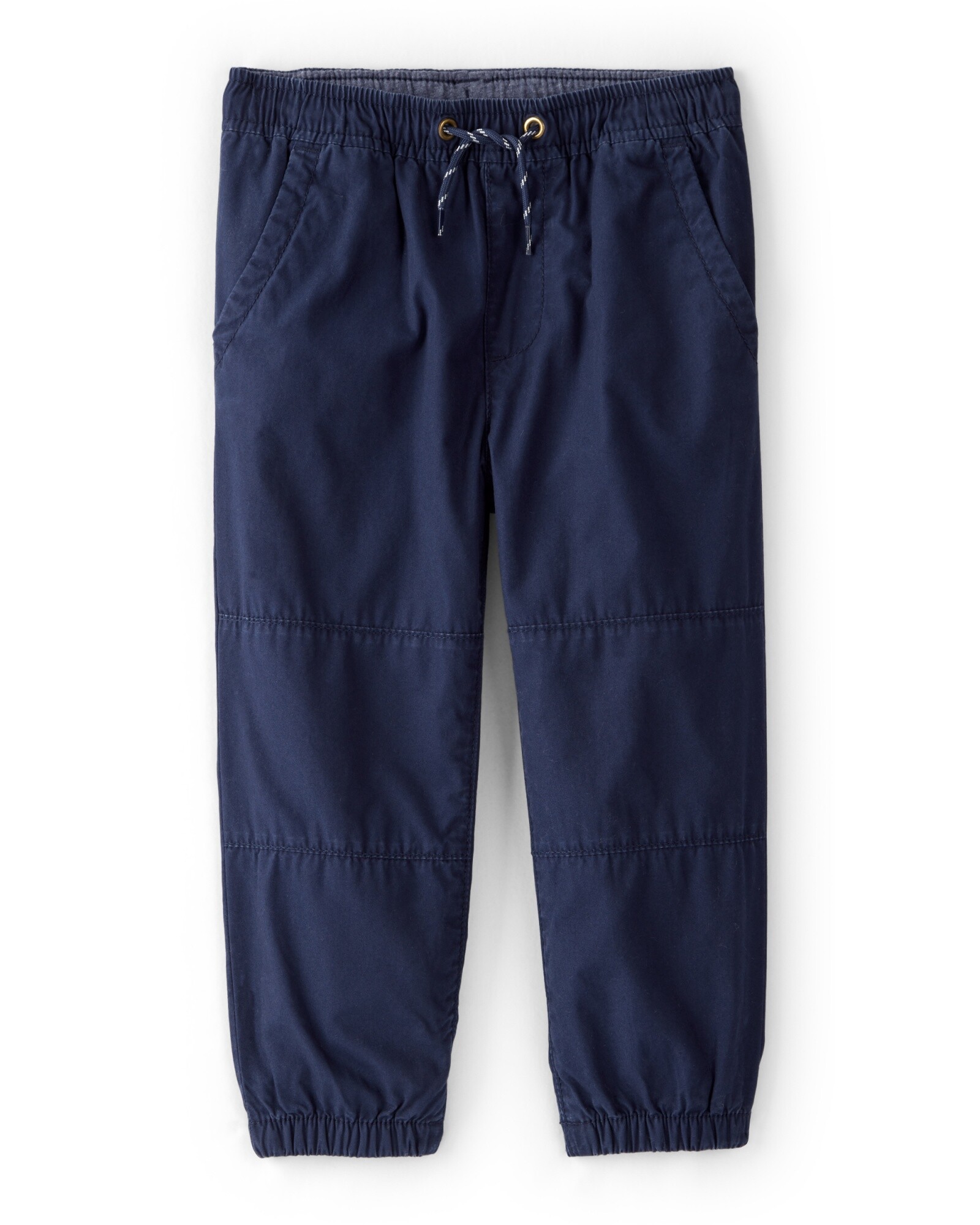 Pantalón deportivo de algodón, azul marino Sin color