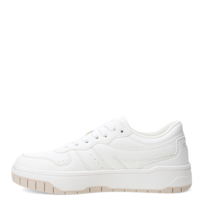 Championes de Mujer Miss Carol RENCH con plataforma Blanco