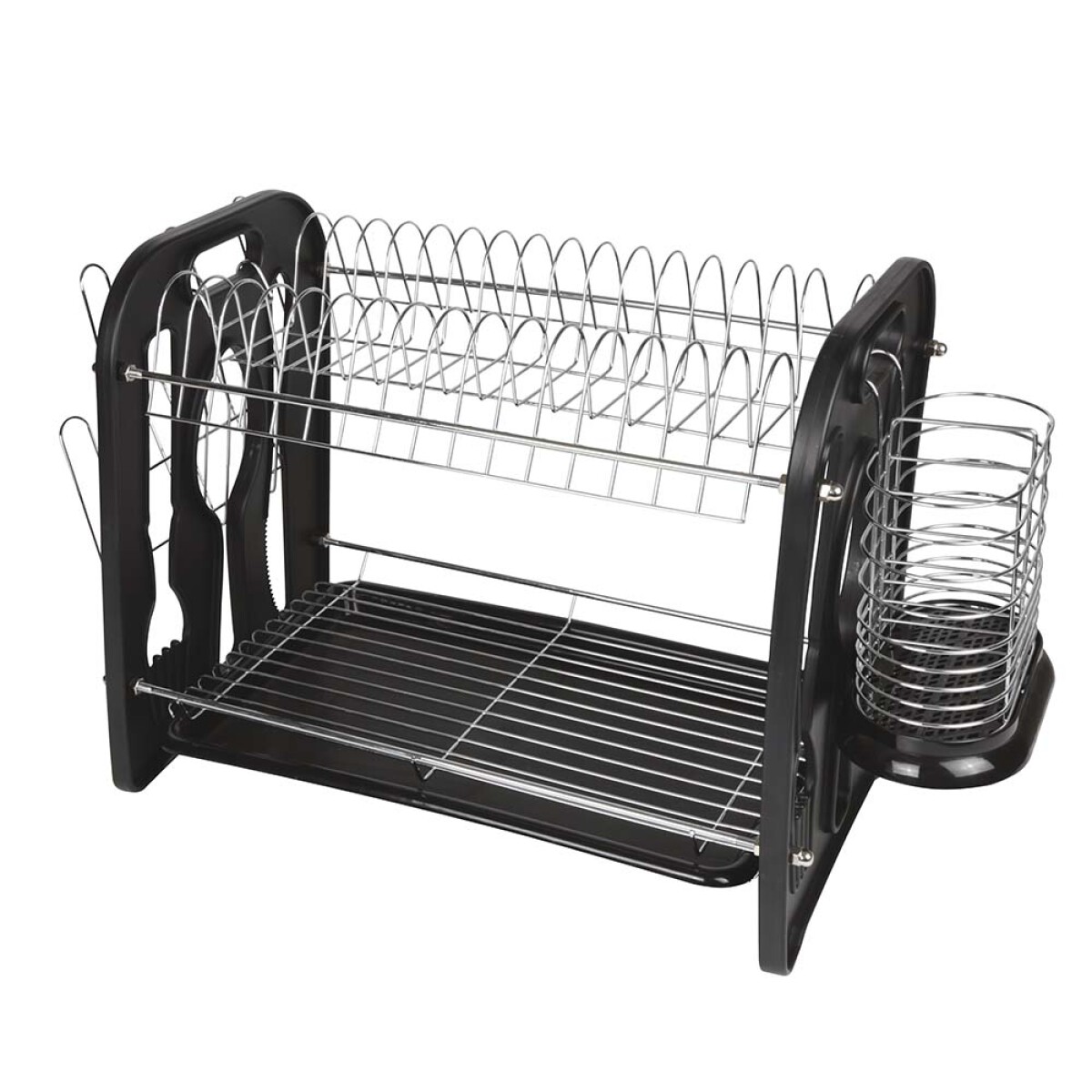 ESCURRIDOR DE PLATOS DOBLE NEGRO MAGGIORE 