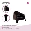 Set de 4 Sillas Skarpo + Mesa de exterior Negro