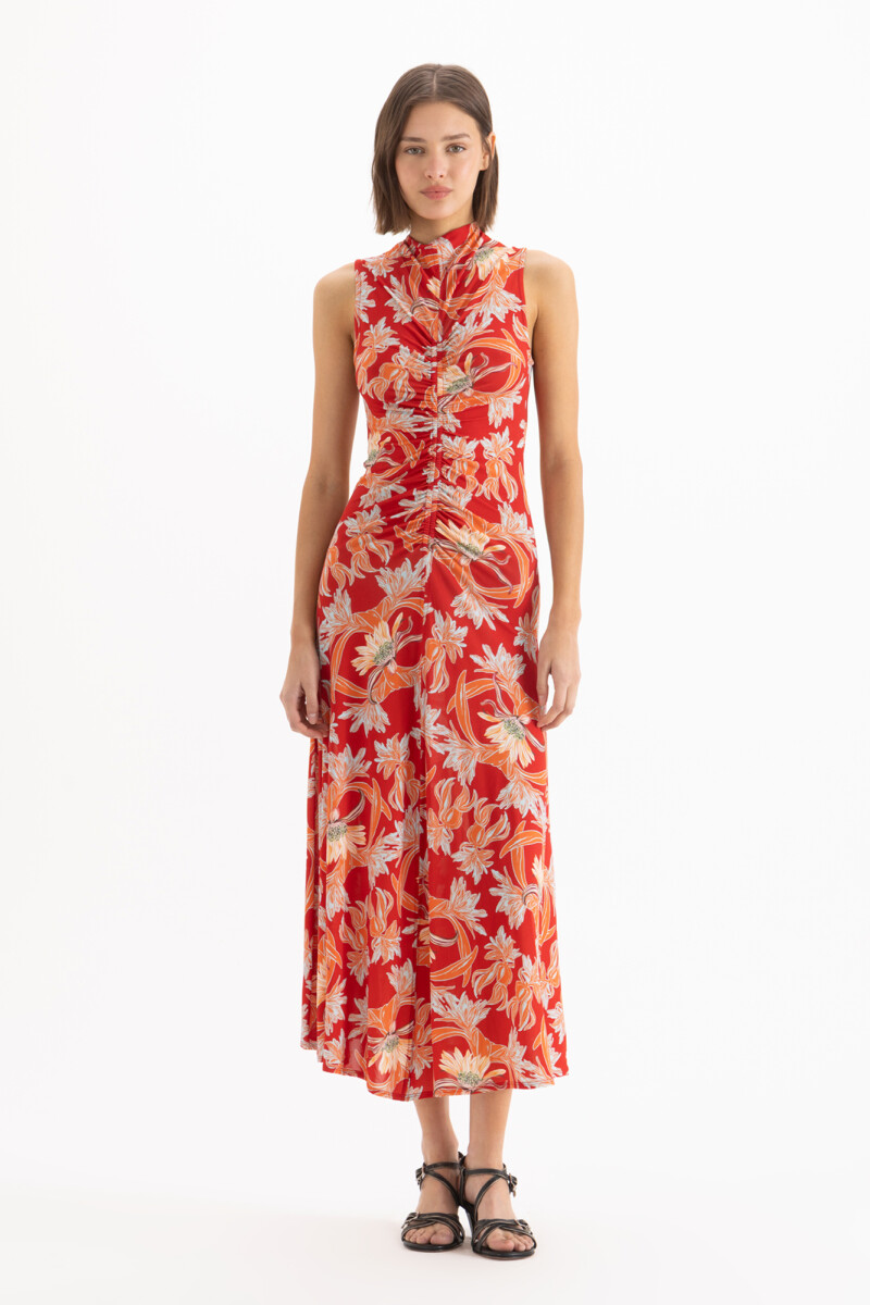 VESTIDO HIBISCUS Rojo