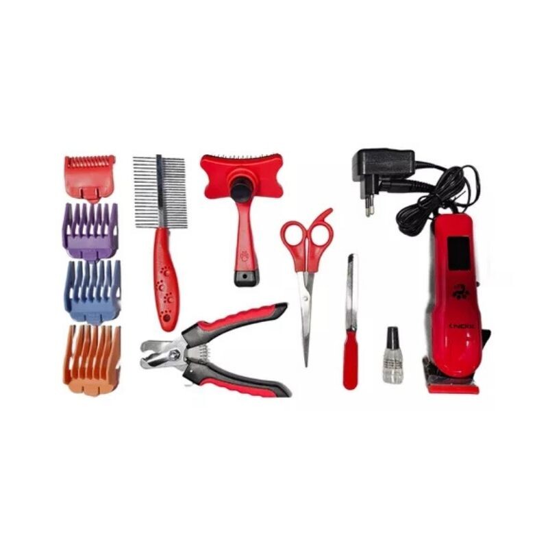 KIT CORTAPELOS PARA MASCOTAS XION INALAMBRICA Rojo