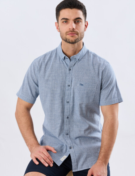 CAMISA CUADROS DE LINO Denim