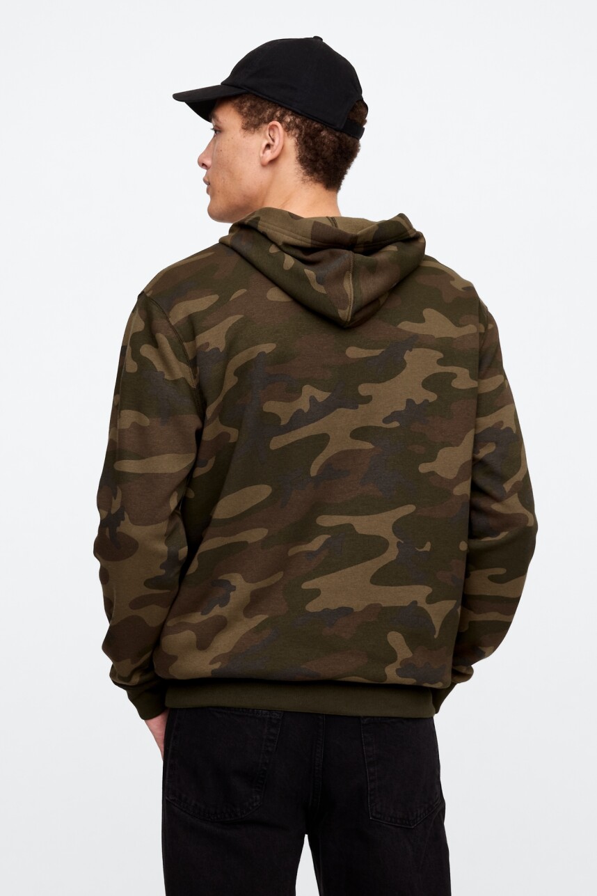 Canguro Logo Gap Hombre Green Camo