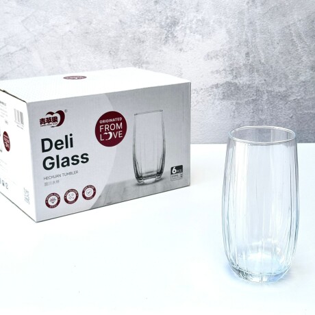 Juego De 6 Vasos Vidrio 510ML Juego De 6 Vasos Vidrio 510ML