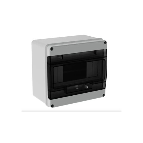 Tablero Luxury MAX riel DIN 8mod IP66 puerta fumé CO7402
