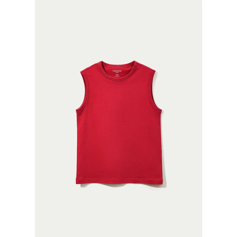 CAMISETA REGATA MASC VERMELHO ESCURO