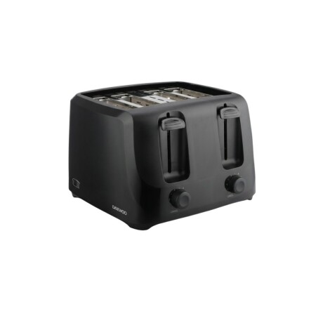 Tostadora eléctrica 4 panes Daewoo | 6 Niveles | Color negro Tostadora eléctrica 4 panes Daewoo | 6 Niveles | Color negro