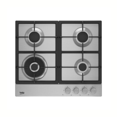 Anafe A Gas 4 Hornallas Inox - Modelo HIAW 64225 SX - Beko Anafe A Gas 4 Hornallas Inox - Modelo HIAW 64225 SX - Beko