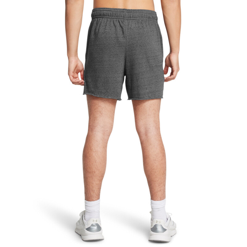 UA Rival Terry 6in Short-BRN GRY-025