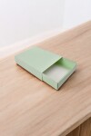 Caja eco 13 tipo caja fosforo 10x14x3 cm. VERDE AGUA