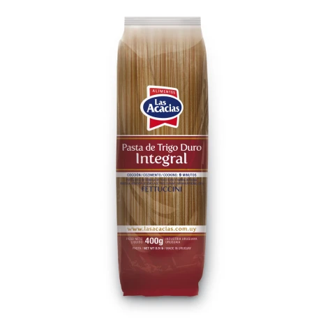 FIDEO LAS ACACIAS TRIGO DURO INTEG 400G FETUCCINI FIDEO LAS ACACIAS TRIGO DURO INTEG 400G FETUCCINI