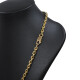Cadena en oro 18k tipo forcet. Largo 45 cm aprox. Cadena en oro 18k tipo forcet. Largo 45 cm aprox.