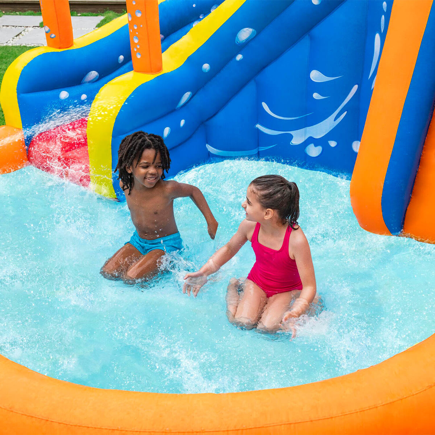 Tobogán Piscina Para NiÃ±os Con Pelotas Piscina Bestway Parque De