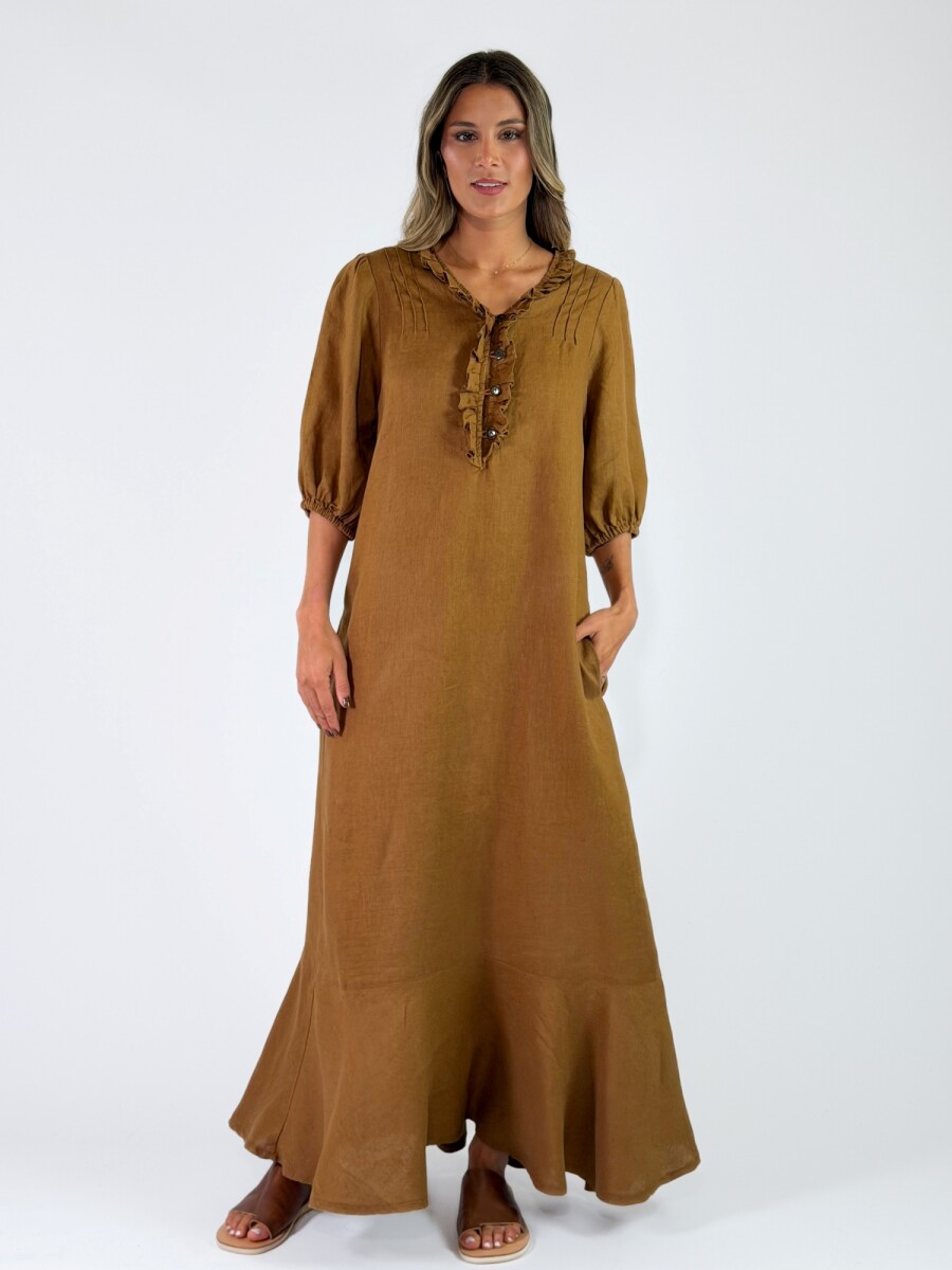 VESTIDO GERIBA - MARRON 