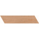 Porcelanato Madera Marron Mate Liso 11X54Cm Piso Pared