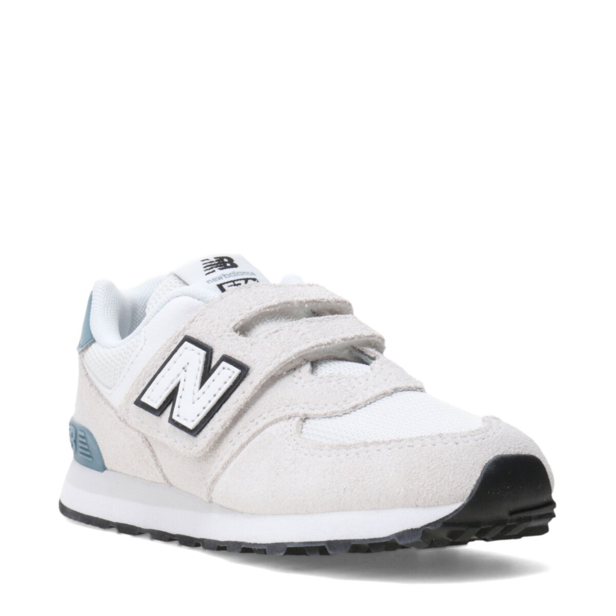 Championes de Niños New Balance P574 Velcro - Gris - Blanco 
