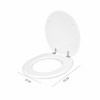 Tapa inodoro blanca en MDF con herraje metálico Tapa Inodoro Blanca En Mdf Con Herraje Metálico