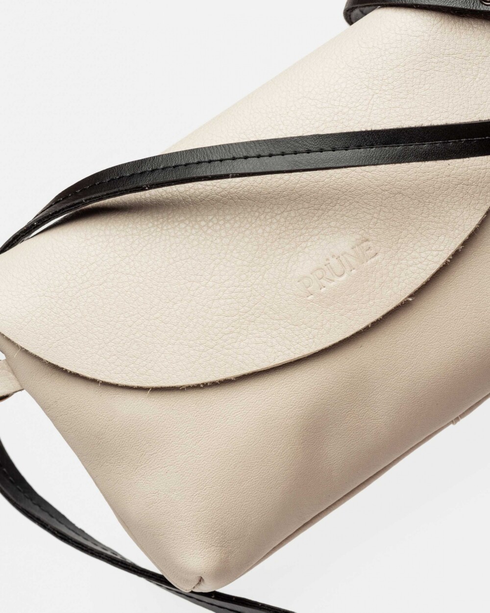 Mini Bag Siena En Cuero Liso Satinado Natural
