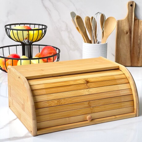 Panera Bambú Natural Alto 16cm x Largo 40cm x Ancho 27cm Panera Bambú Natural Alto 16cm x Largo 40cm x Ancho 27cm