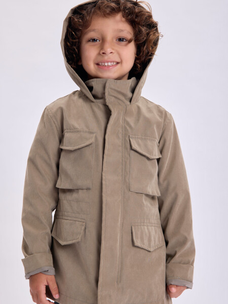 Campera parka liviana Verde