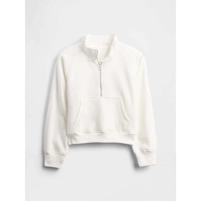 VTG SOFT 1/4 ZIP KANGA PO NEW OFF WHITE