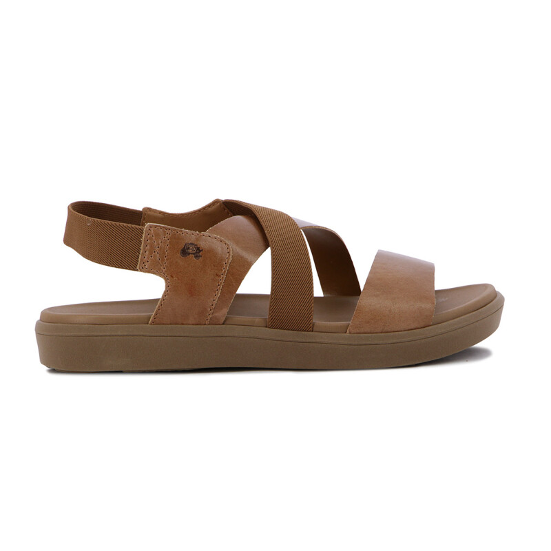 Country Sandalia Para Dama, Capellada Cuero, Suela Sintetico Canela