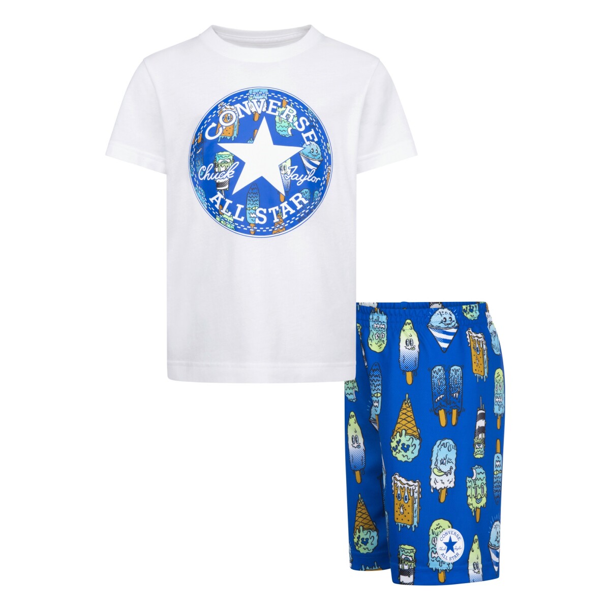Conjunto Frozen Friends Tee & Aop de Niño - Azul 
