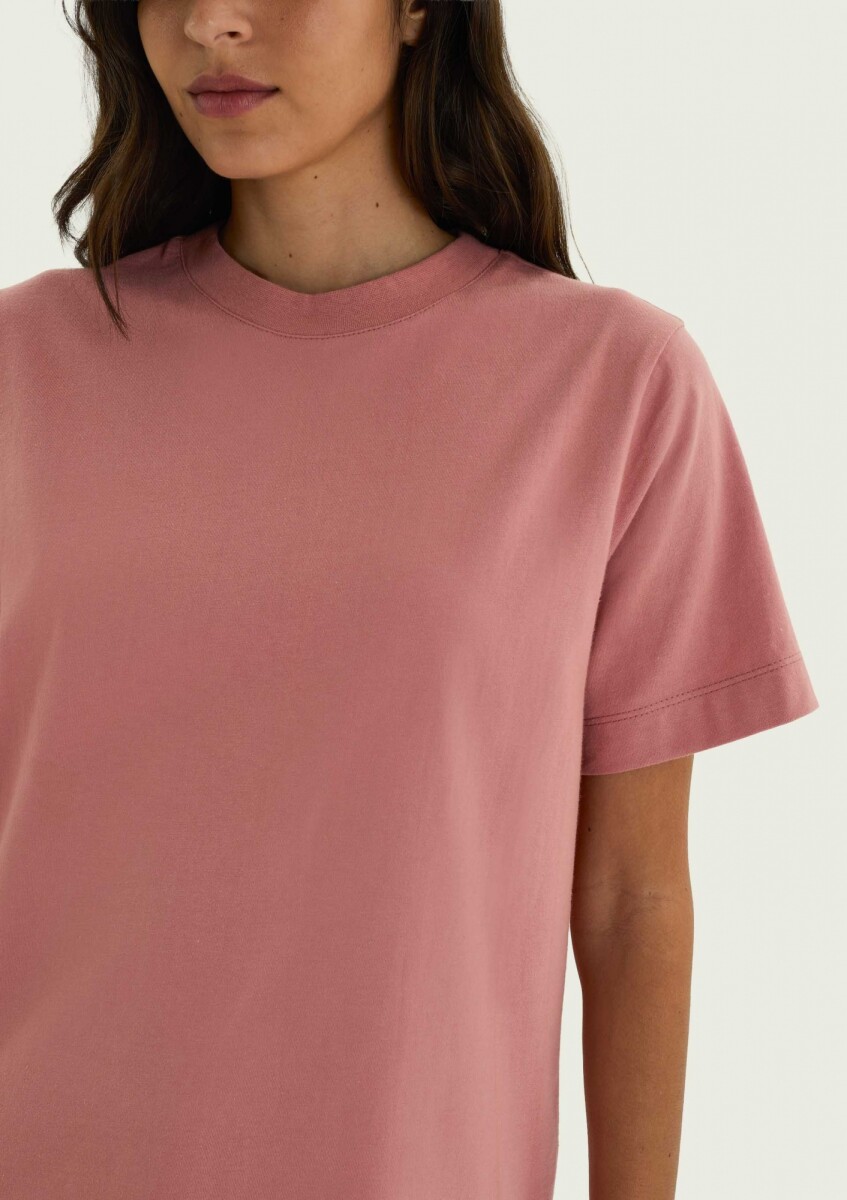 CAMISETA MANGA CORTA SUPER COTTON - ROSADO 