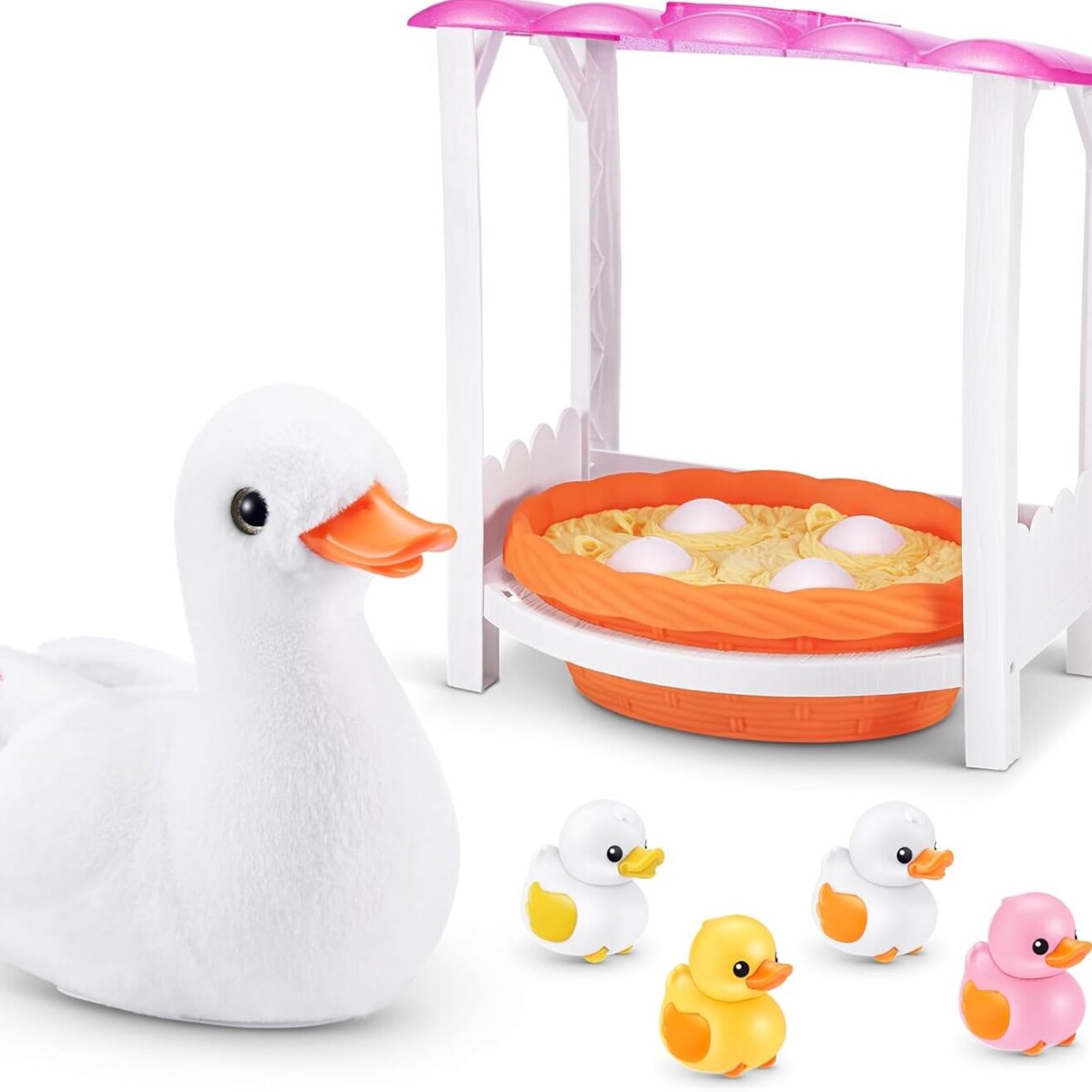 Figura Pets Alive Mamá Pato con Bebés 