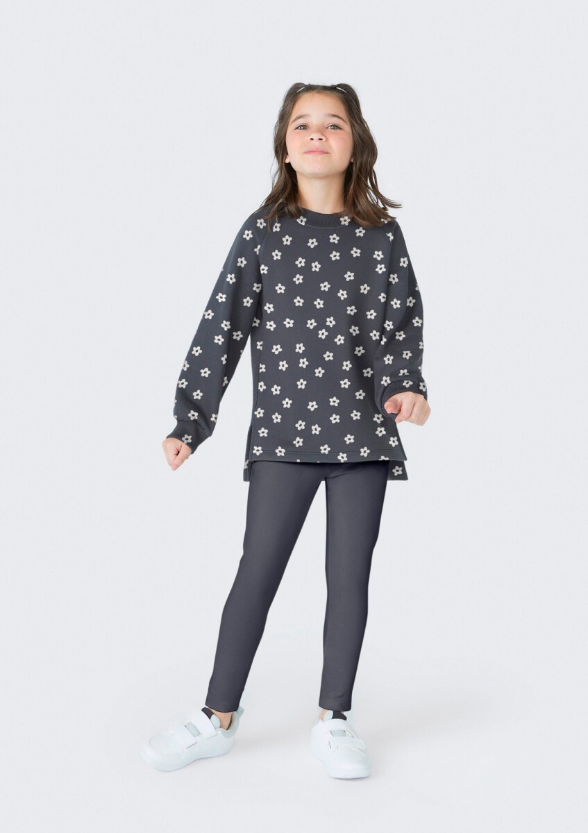 CONJUNTO INFANTIL CON ESTAMPADO - GRIS 