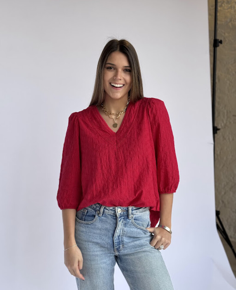 Blusa Carol roja