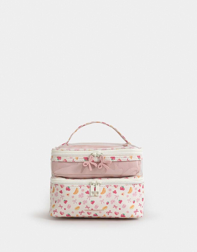 Porta Cosméticos Necessaires - Estampado Flores