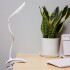 Lampara Led Con Pinza Mesa Escritorio Tactil Recargable Color Variante Blanco