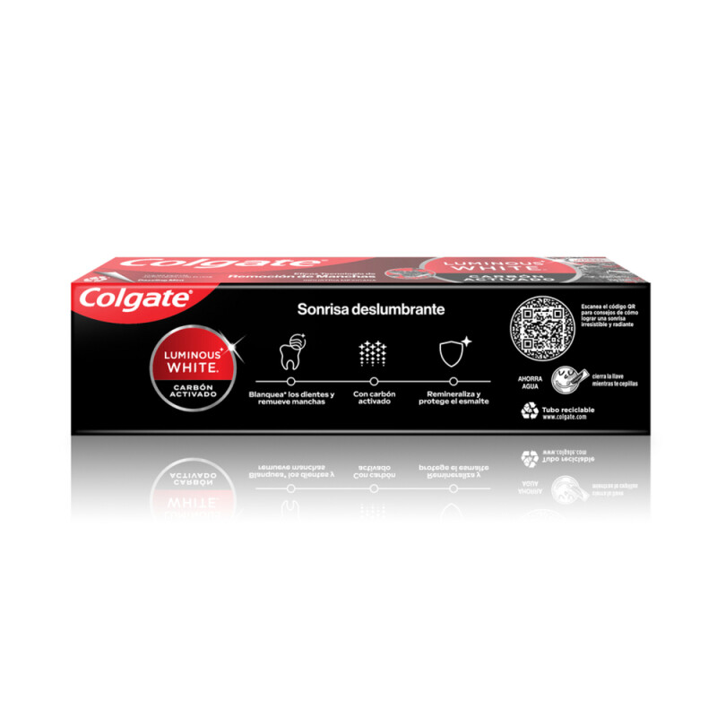 Pasta De Dientes Colgate Luminous W. Carbón Activado 90 Grs. Pasta De Dientes Colgate Luminous W. Carbón Activado 90 Grs.