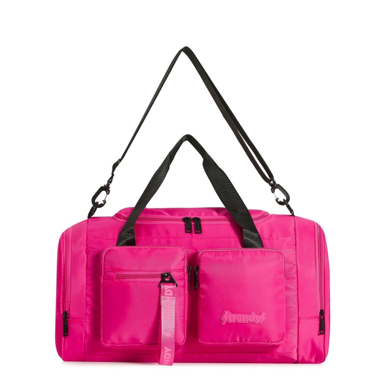 BOLSO TRENDY MULTI BOLSILLOS FUCSIA 