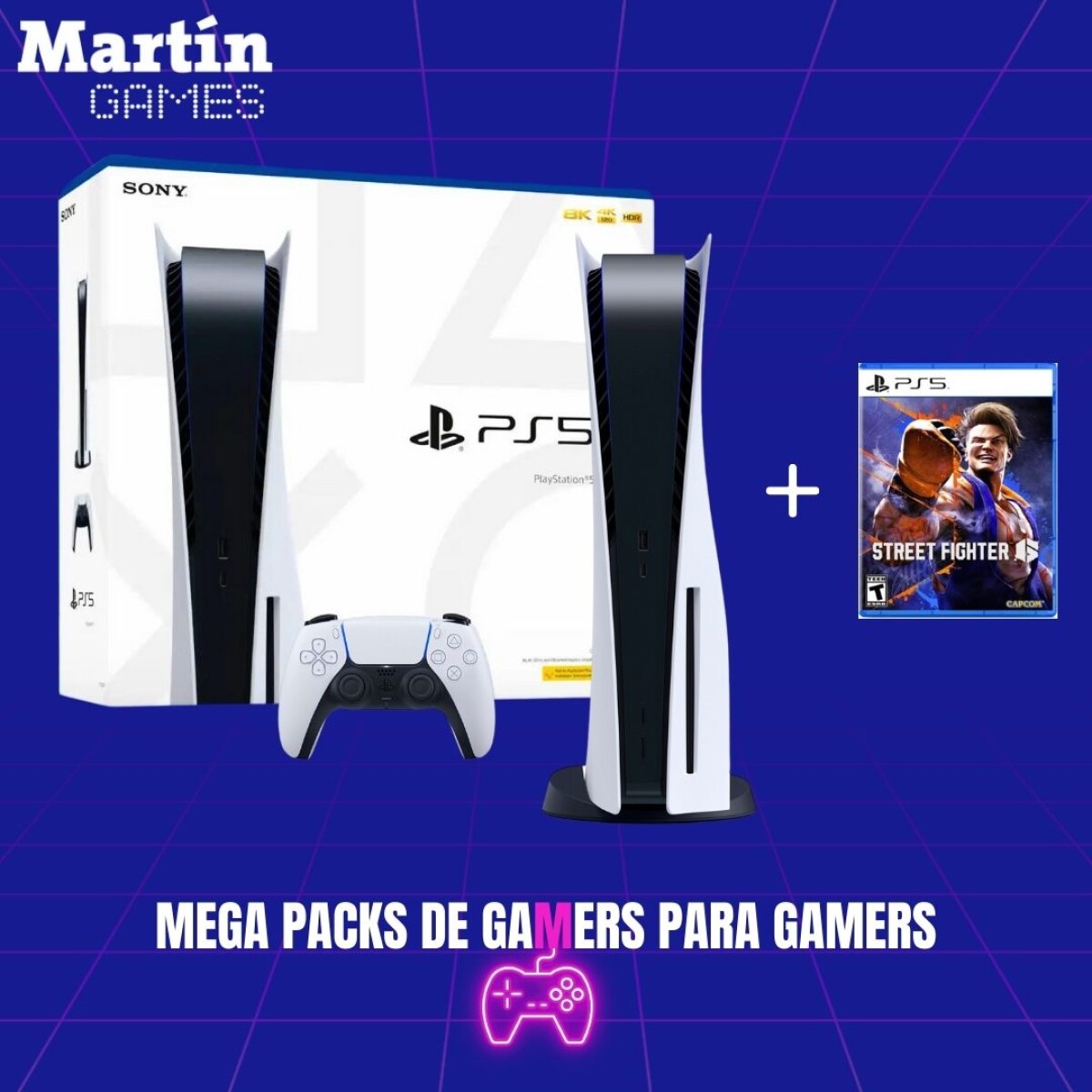 PS5 PLAYSTATION 5 SLIM 0KM CON LECTORA + STREET FIGTHER 6 