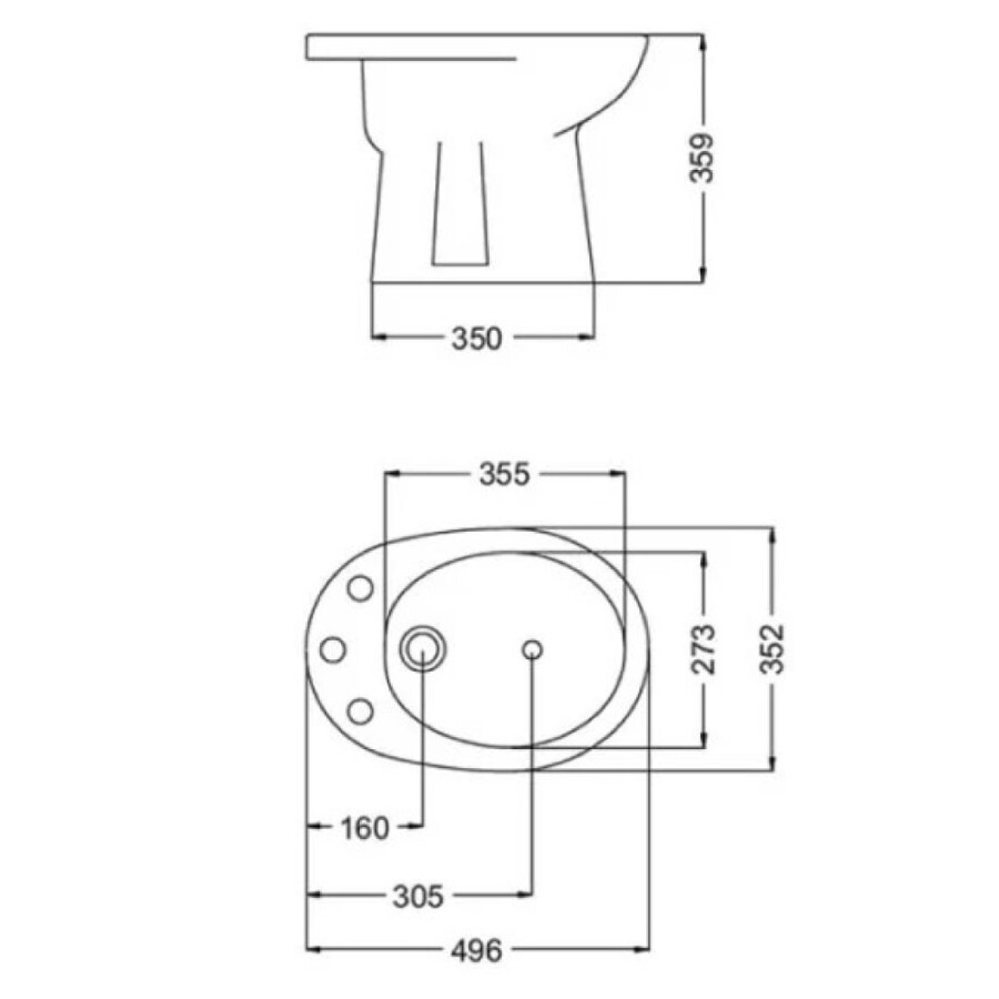 Bidet Andina Tres Agujeros Bidet Andina Tres Agujeros