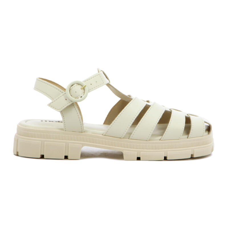Moleca Sandalia Casual Baja Blanco