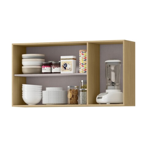 Mueble Aéreo de Cocina Modular Gloria 120 cm 3 Puertas 1 Estante Castaño / Off White Mueble Aéreo de Cocina Modular Gloria 120 cm 3 Puertas 1 Estante Castaño / Off White