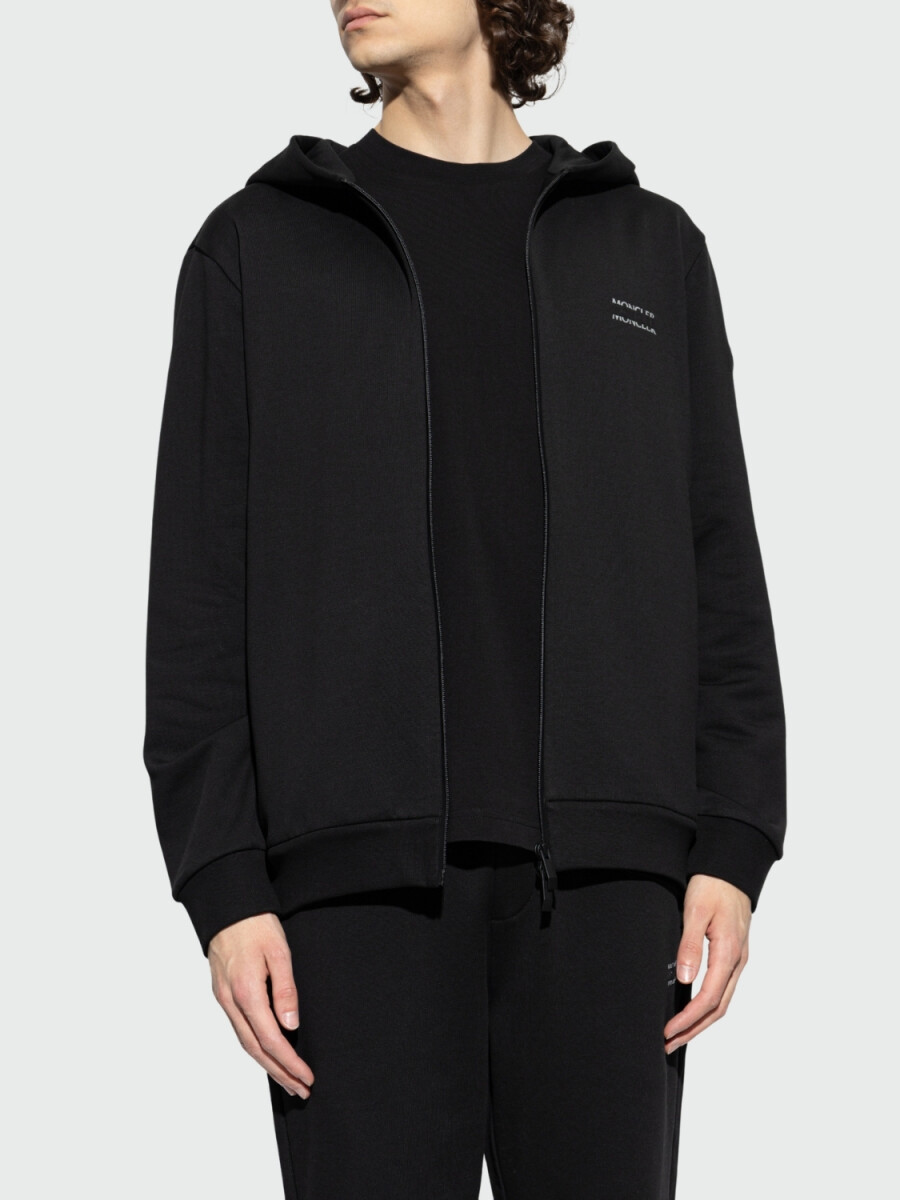 MONCLER - Campera de algodón suave con capucha 